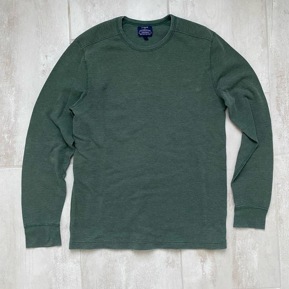 J. Crew Men’s Authentic Thermal Long Sleeve Shirt Large
